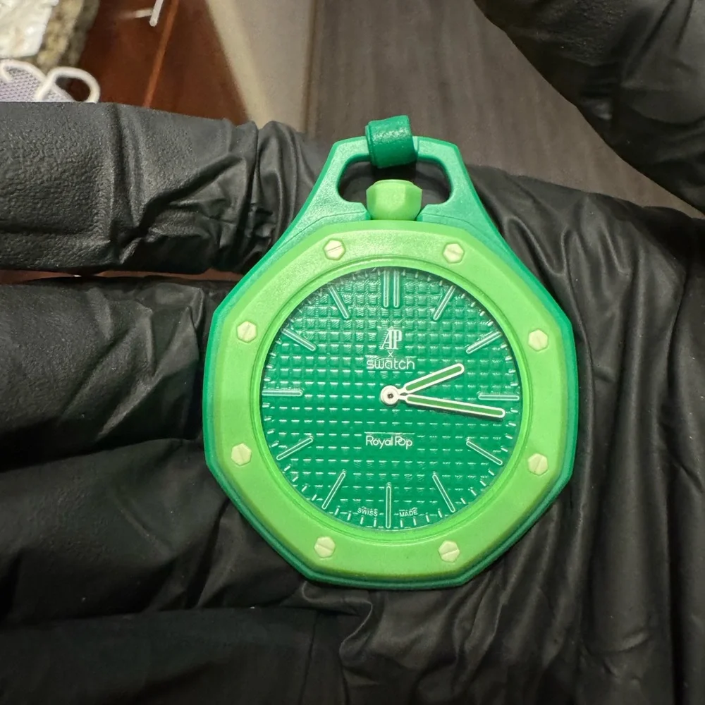 AP x Swatch Royal Pop Green Pocket Watch